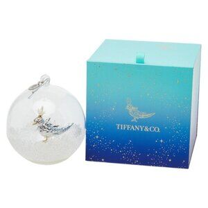 Tiffany & Co Bird Christmas Object Ornament Clear Multicolor Glass Shoulder Bag